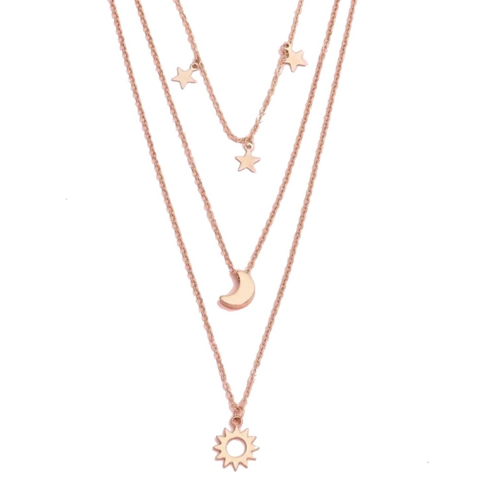 Stars Layered Necklace ✨ - Picture 3 of 6